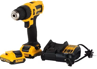 Дриль-шурупокрут ударний акумуляторний DeWalt XR 12 В з 2 АКБ 2 А·год і ЗП (DCD716D2-QW) (5054905030988)