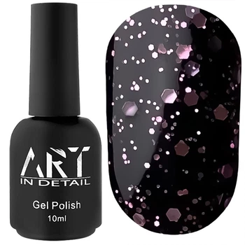 Топ для нігтів ART Hive Top Pink топ із шестигранниками без липкого шару 10 мл