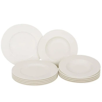 Столовий сервіз Villeroy & Boch Basic White 12 предметів 6 персон (1952772606)