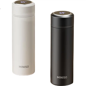 Термокружка MINISO з дисплеєм температури, чорна