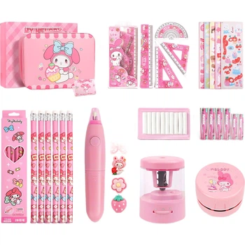 Набор канцелярских принадлежностей Starry Bubble Galaxy My Melody для девочек, подарок на день рождения (7-9-12 лет), подарок на День защиты детей.
