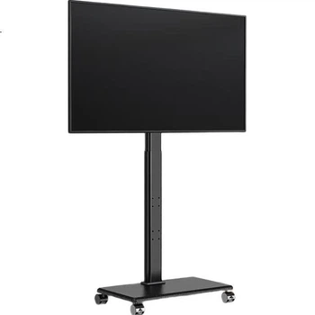 Подставка CABTE напольная мобильная для телевизора 32-75", жемчужно-белая
