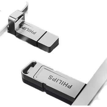 PHILIPS 256 ГБ высокоскоростной твердотельный USB-накопитель, двойной интерфейс для телефонов и компьютеров, 11UT-G, скорость чтения до 550 МБ/с, USB-накопитель для телефона, флеш-накопитель большой емкости