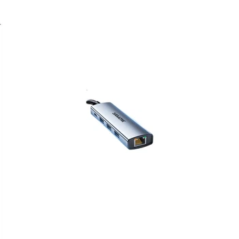 SAMZHE USB 3.0 до Gigabit Ethernet розширення док-станції концентратор спліттер, мережевий кабель для ноутбука RJ45 конвертер розширення робочого столу док-станція HWK1-A