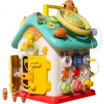 Дошка Монтессорі XST Baby Busy House для розвитку дрібної моторики