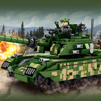 Конструктор LEGO «Танк BULUQI 99A», игрушка для мальчиков и девочек 6-12 лет, подарок на день рождения для детей 8-12 лет.