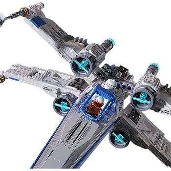 Xingya премиум детские строительные блоки, совместимые с LEGO X-Wing Starfighter, модель космического корабля, подарок на день рождения для мальчиков 6-12 лет