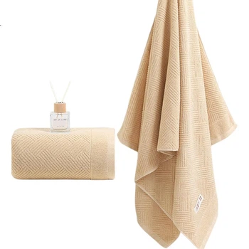 Полотенце для ванны MUJI антибактериальное хлопковое коричневое