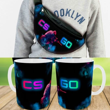Подарунковий набір: Сумка-бананка + Кружка контр-страйк "Counter-Strike" дитячий, для хлопчика (00191)