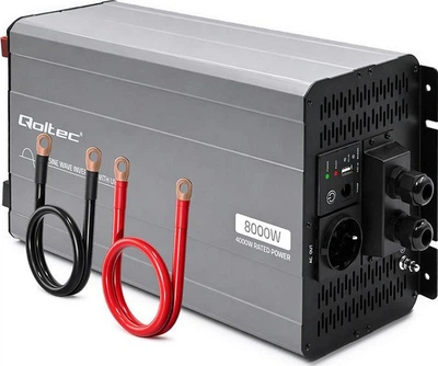 Przetwornica napięcia Qoltec Pure Sine Wave 12V/230V 4000/8000W (5901878526997)