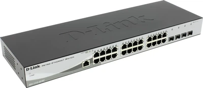 Коммутатор D-Link 24x1000Base-T, 4x1000Base-X SFP (DGS-1210-28/ME/E)