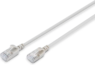 Патч-корд DIGITUS CAT 6a F-FTP Slim, 2 м, AWG 32/7, Cu, LSZH, сирий