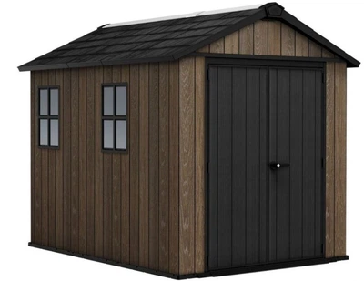 Садовий пластиковий будиночок Keter Signature Apex 9х7,5/7,5х9 (287см х 230см) 263958 горіх