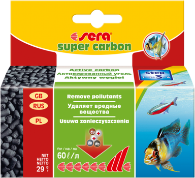 Наполнитель Sera Super carbon, активированный уголь, 29 г