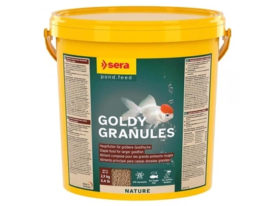 Корм Sera GOLDY GRANULES основной корм для крупных золотых рыбок, гранулы 10л