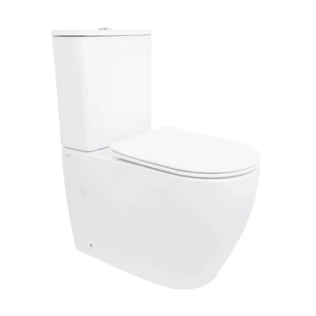 Унітаз підлоговий Qtap Evia Ultra Quiet 630×350×795мм безобідковий з сидінням Soft close білий (QTEVI27W49258)
