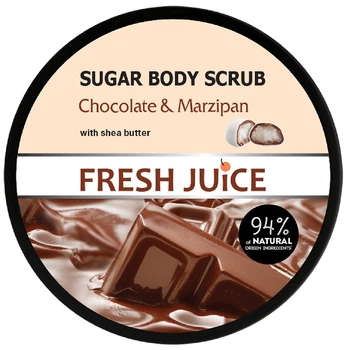 Цукровий скраб для тіла Fresh Juice 225мл шоколад і марципан