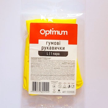 Рукавиці Optimum латексні 1пара Л