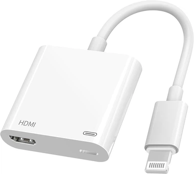 Адаптер Lightning to HDMI для iPhone/iPad, 1080P, подключения к ТВ и проектору