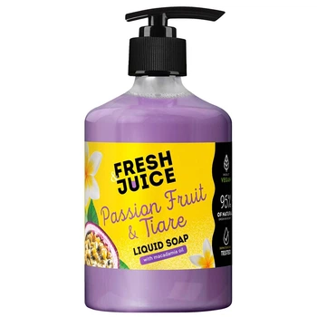 Рідке мило Fresh Juice дозатор 460мл Пешн Фрукт і Тіара