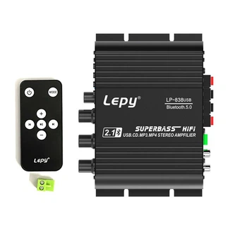 Автомобильный аудио усилитель Lepy LP-838 USB Bluetooth 12 В