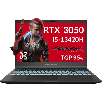 Ноутбук игровой Dream Machines RG3050-15UA71 15.6” FHD 144Hz Core i5-13420H 16 GB SSD 1TB RTX 3050 4 ГБ