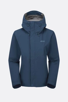 Куртка Rab Downpour Jacket Wmns жіноча Tempest Blue L синя