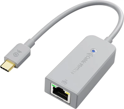 Адаптер Cable Matters с USB Type-C на Gigabit Ethernet Adapter 1Gbps (внешняя сетевая карта) серый