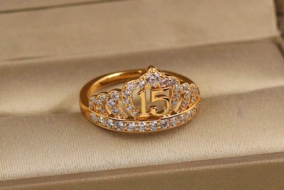 Кільце Xuping Jewelry Корона 15 р 20 золотисте
