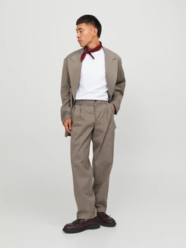 Штани JACK&JONES бежевий в візерунки FVHQC049 L