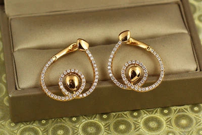 Серьги Xuping Jewelry Сердцевина золотистые