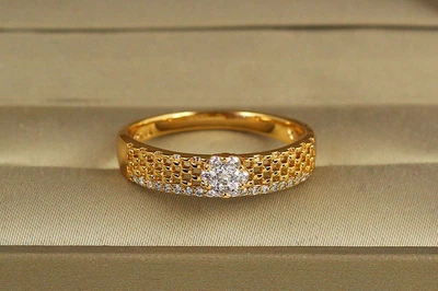 Кольцо Xuping Jewelry Первоцвет р 21 золотистое