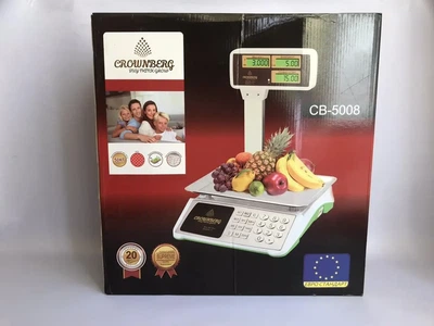Торговые весы с счетчиком цены Crownberg CB-5008 до 50 кг