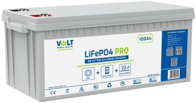 Акумуляторна батарея Volt Polska PRO LiFePO4 38.4V-100Ah M8 Bluetooth + мат нагріву Strong life 5 year (6AKLI38100)