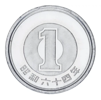 Монета Японія 1 єна 1989 UNC