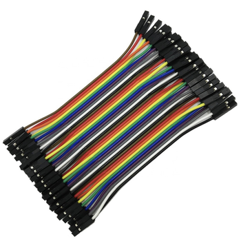 Dupont провода перемычки мама мама 40 шт 20 см для Arduino шлейф кабели коннекторы макетной платы