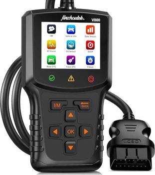 Професійний автомобільний OBD2 сканер та зчитувач помилок jinzhoutek V800 із кольоровим екраном 2.8", база на 35 901 кодів несправностей, автомобільний сканер, автосканер, тестер двигуна авто