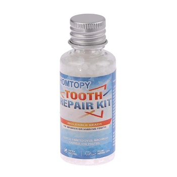 Клей для ремонта зубов и протезов временный, заполнение промежутков, полимерный, флакон 30 мл, 1 шт