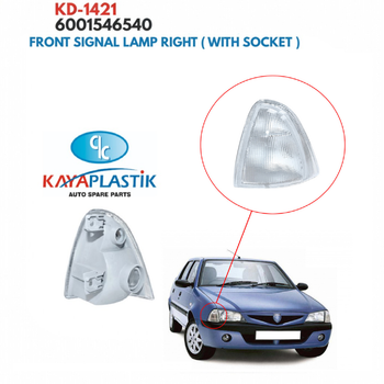 Указатель поворота передний белый правый Dacia Solenza [KAYA] 6001546540