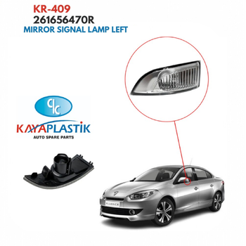 Указатель поворота зеркало левый Renault Fluence, Megane [KAYA] 261656470R