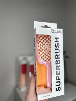 Щітка Janeke 1830 Superbrush The Original Italian Patent Ніжно-рожева з білим
