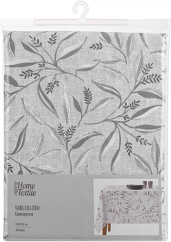 Скатерть ARDESTO Grey leaves 140х180 см полиэстер серый (ART08GL)