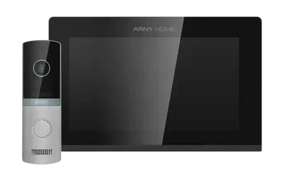 Мультиформатный комплект видеодомофона ARNY AVD-7421А (AVP-742А 2Мп IPS Wi-Fi + AVP-NG230 1Мп) Black + Silver