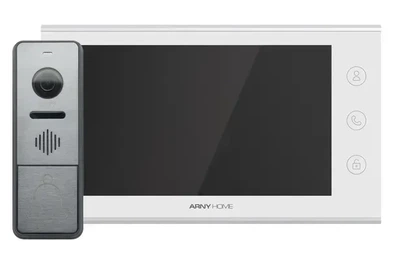 Мультиформатный комплект видеодомофона ARNY AVD-7342A (AVD-731A 2Мп IPS Wi-Fi + AVP-NG420 1Мп) White + Graphite