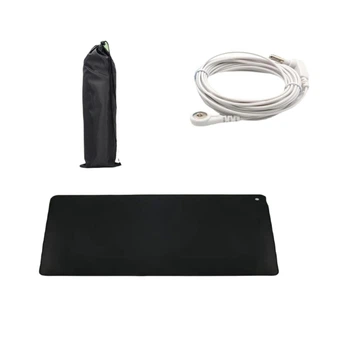 Заземлюючий килимок (Earthing / Grounding Mat) великий чорний — покращення сну та відновлення