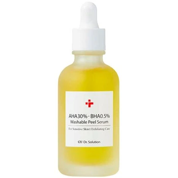 Пілінг-сироватка з АНА 30% та ВНА 0,5% кислотами CUSkin Dr. Solution AHA 30% BHA 0.5% Washable Peel Serum 50 мл