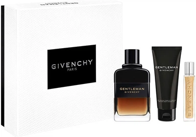 Набір для чоловіків Givenchy Gentleman Reserve Privee Парфумована вода 100 мл + Мініатюра Парфумована вода 12.5 мл + Гель для душу 75 мл (3274872511989)