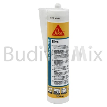Герметик для швів нейтральний Sika SikaSeal-190 300 мл білий / white 10