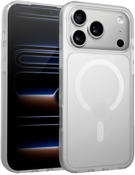 Чохол Crong Hybrid Matte Magnetic для Apple iPhone 17 Pro White (CRGHMMIP1763PWHT)