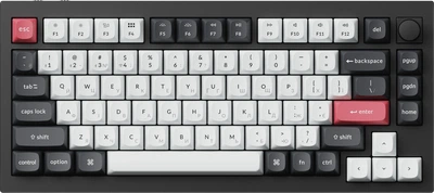 Клавіатура бездротова Keychron Q1 HE Magnetic Switch Black RGB (Q1H-M1-UA)